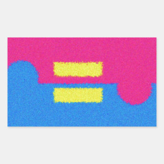 Equal Rights Logo, Impressionistische stijl Sticke Rechthoekige Sticker
