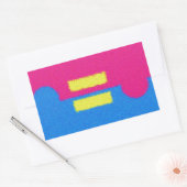 Equal Rights Logo, Impressionistische stijl Sticke Rechthoekige Sticker (Envelop)