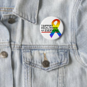 Equal Rights Support-knop Ronde Button 5,7 Cm (In situ)