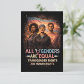 Equal Under Every Flag Bedankkaart (Staand voorkant)