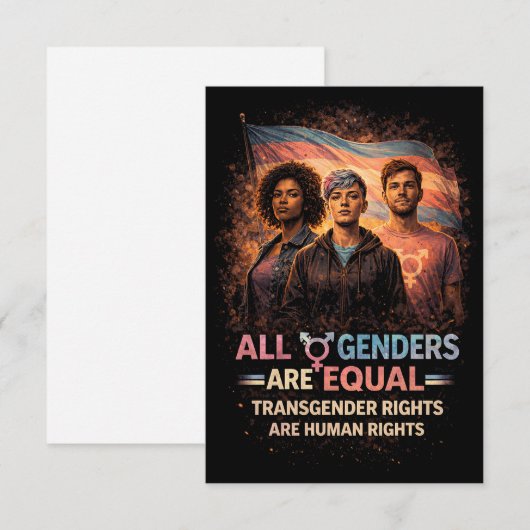 Equal Under Every Flag Bedankkaart (Voorkant / Achterkant)