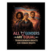 Equal Under Every Flag Perfect Poster (Voorkant)