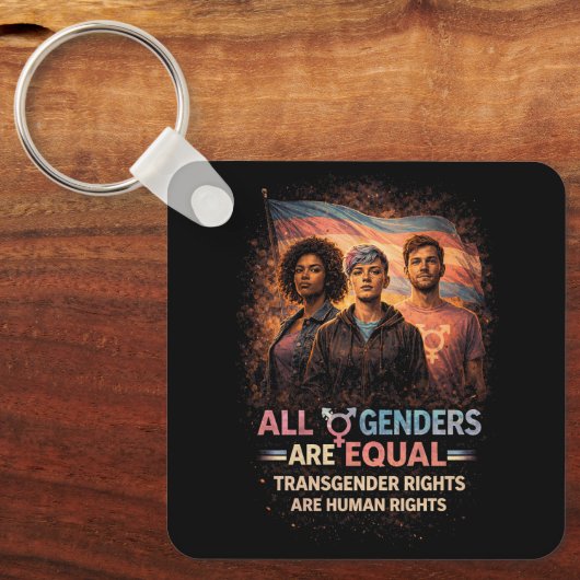 Equal Under Every Flag Sleutelhanger (Voorkant)