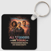 Equal Under Every Flag Sleutelhanger (Achterkant)