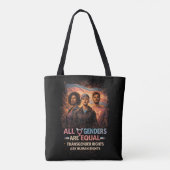 Equal Under Every Flag Tote Bag (Achterkant)