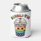 Equali-Tea Grappige LGBTQ Bubble Tea Pride Maand Blikjeskoeler (Blikje Voorkant)