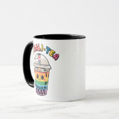 Equali-Tea Grappige LGBTQ Bubble Tea Pride Maand Mok (Voorkant links)