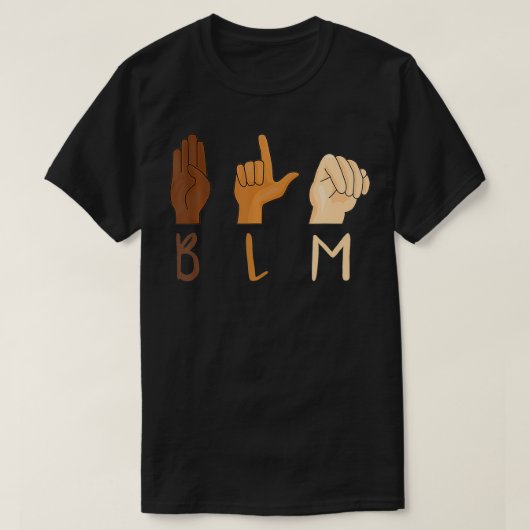 Equality ASL Sign BLM Gift T-shirt (Design voorkant)