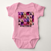 EQUALITY BABY IN ROZE ROMPER (Voorkant)