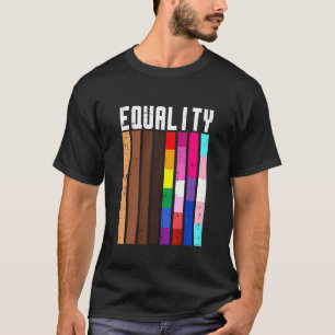 Equality Black Lgbt Pride Rainbow Lesbian Gay Bi T T-shirt