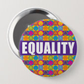 EQUALITY Diversity Human Rights Button (Voorkant /achterkant)