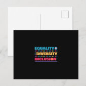 Equality Diversity Inclusion Briefkaart (Voorkant / Achterkant)