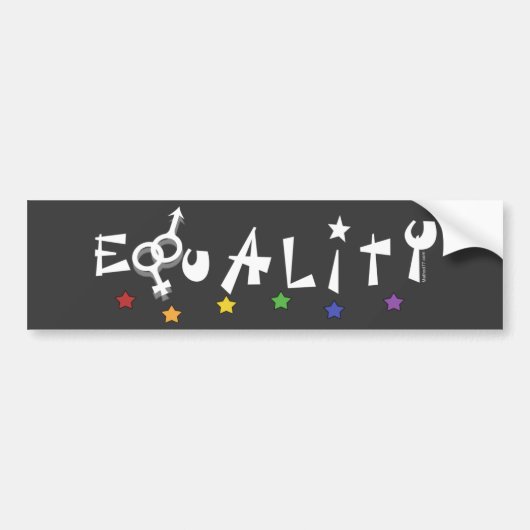 Equality Drk Bumpersticker (Voorkant)