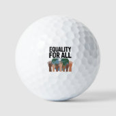 Equality For All – Human Rights Day 2025 Golfballen (Voorkant)