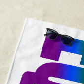 Equality Gay Pride LGBT Rainbow Typografie LGBTQ Strandlaken (In situ)