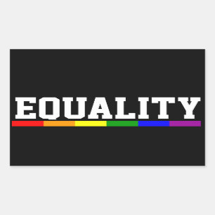 Equality Gay Pride Rechthoekige Sticker