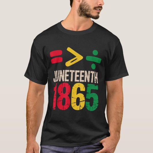 Equality Is Greater Juneteenth 1865 Freedom Day Wo T-shirt (Voorkant)