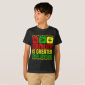 Equality Is Greater Than Di Black History Men Wome T-shirt (Voorkant volledig)