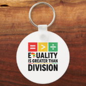 Equality Is Greater Than Division Black History Me Sleutelhanger (Voorkant)