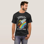 Equality Isn Rocket Science LGBTQ Pride Gender Awa T-shirt (Voorkant volledig)
