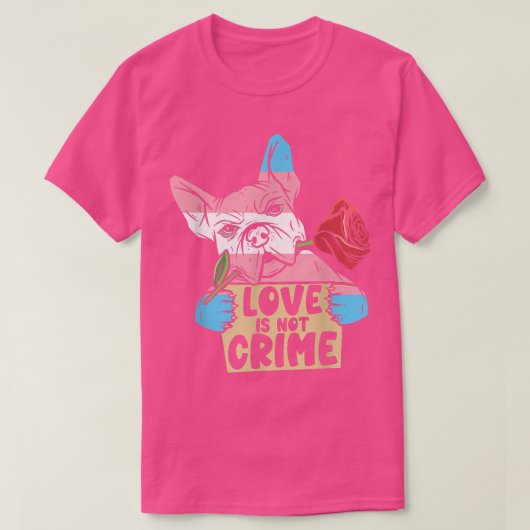 Equality Love is geen misdaad Transgender Pride Pa T-shirt (Design voorkant)