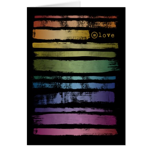 Equality Love Rainbow Brush Strokes LGBTQ ID656 (Voorkant)
