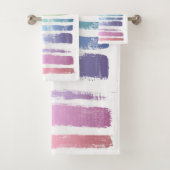 Equality Love Rainbow Brush Strokes LGBTQ ID656 Bad Handdoek (Insitu)