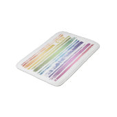 Equality Love Rainbow Brush Strokes LGBTQ ID656 Badmat (Gekanteld)