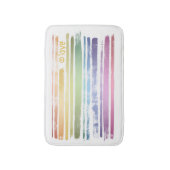 Equality Love Rainbow Brush Strokes LGBTQ ID656 Badmat (Voorkant Verticaal)