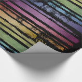 Equality Love Rainbow Brush Strokes LGBTQ ID656 Cadeaupapier (Hoek)