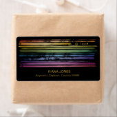 Equality Love Rainbow Brush Strokes LGBTQ ID656 Etiket (Insitu)