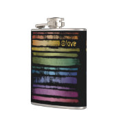 Equality Love Rainbow Brush Strokes LGBTQ ID656 Heupfles (Links)