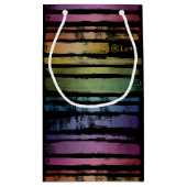 Equality Love Rainbow Brush Strokes LGBTQ ID656 Klein Cadeauzakje (Achterkant)