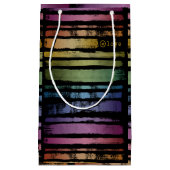 Equality Love Rainbow Brush Strokes LGBTQ ID656 Klein Cadeauzakje (Voorkant)