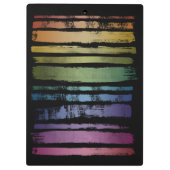 Equality Love Rainbow Brush Strokes LGBTQ ID656 Klembord (Achterkant)
