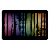 Equality Love Rainbow Brush Strokes LGBTQ ID656 Magneet (Horizontaal)