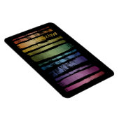 Equality Love Rainbow Brush Strokes LGBTQ ID656 Magneet (Rechterzijde)