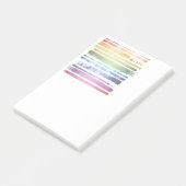 Equality Love Rainbow Brush Strokes LGBTQ ID656 Post-it® Notes (Schuin)