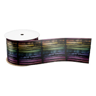 Equality Love Rainbow Brush Strokes LGBTQ ID656 Satijnen Lint