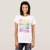 Equality Love Rainbow Brush Strokes LGBTQ ID656 T-shirt (Voorkant volledig)