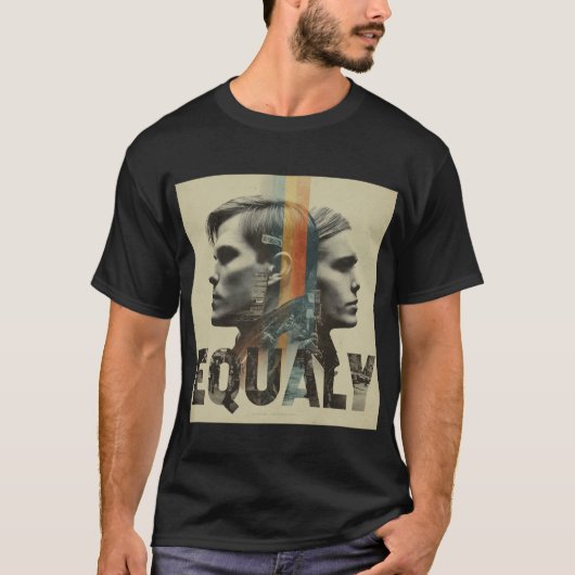 Equality Now – Vintage Protest Poster Collage T-shirt (Voorkant)