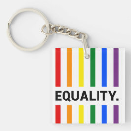 Equality Pride Rainbow Acrylic Sleutelhanger