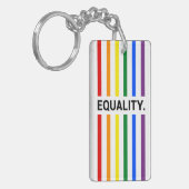 Equality Pride Rainbow Acrylic Sleutelhanger (Voorkant Links)