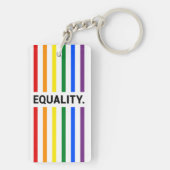 Equality Pride Rainbow Acrylic Sleutelhanger (achterkant)