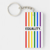Equality Pride Rainbow Acrylic Sleutelhanger (Voorkant)