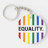 Equality Pride Rainbow Acrylic Sleutelhanger (Voorkant)