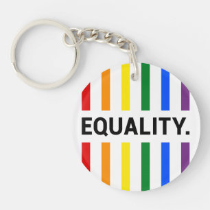 Equality Pride Rainbow Acrylic Sleutelhanger