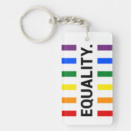 Equality Pride Rainbow Acrylic Sleutelhanger