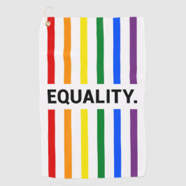 Equality Pride Rainbow Golfhanddoek