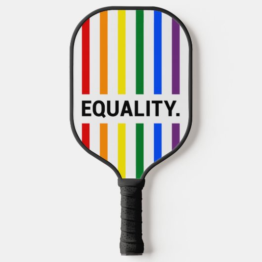 Equality Pride Rainbow Pickleball Paddle (Voorkant)